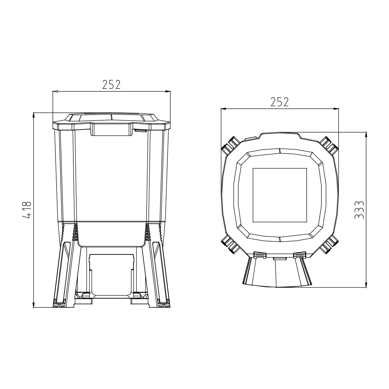 BluFeeder - Vis Voederautomaat Vijver op Zonne-energie - 6L Reservoir