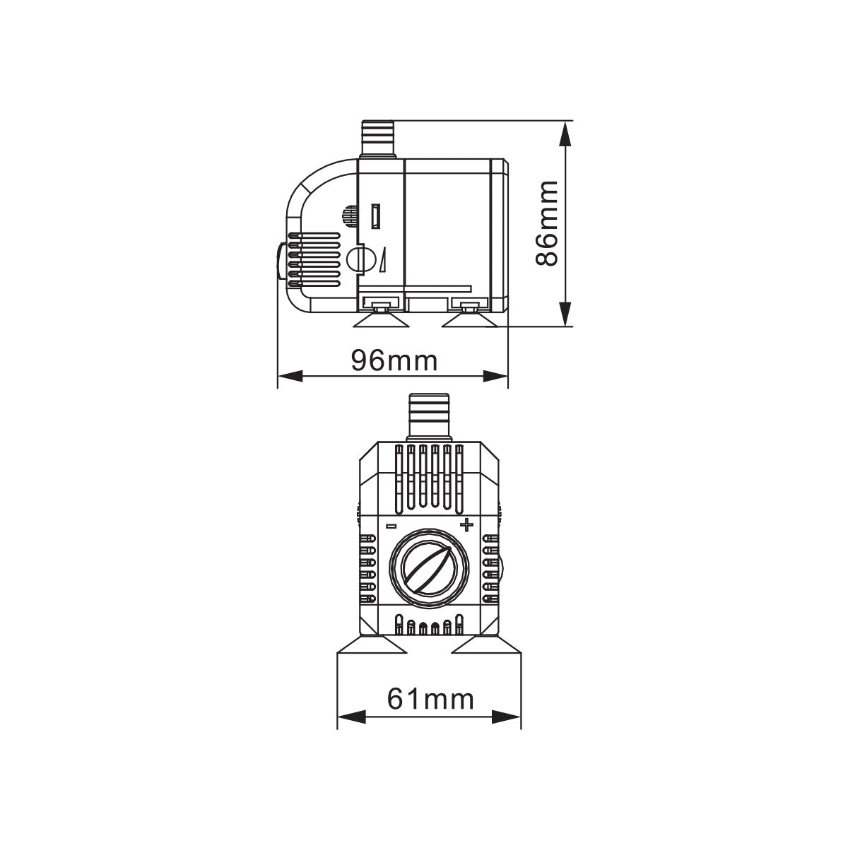 BluFlow Control 600 - Regelbare Vijverpomp - 8 watt